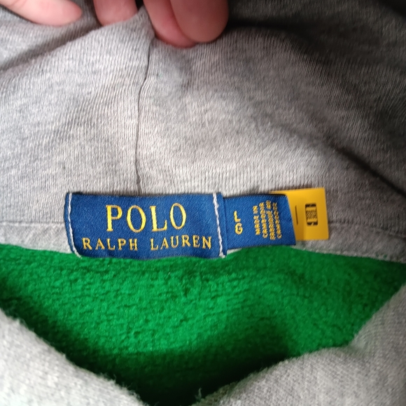 Polo by Ralph Lauren Green and Navy Hoodie - Picture 2 of 11